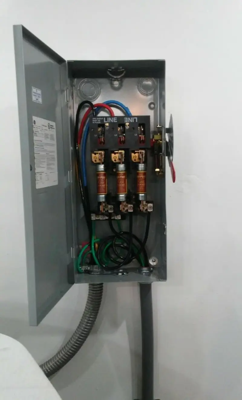 Three-phase disconnect switch installed for Electrical Wiring & Rewiring in Loganville