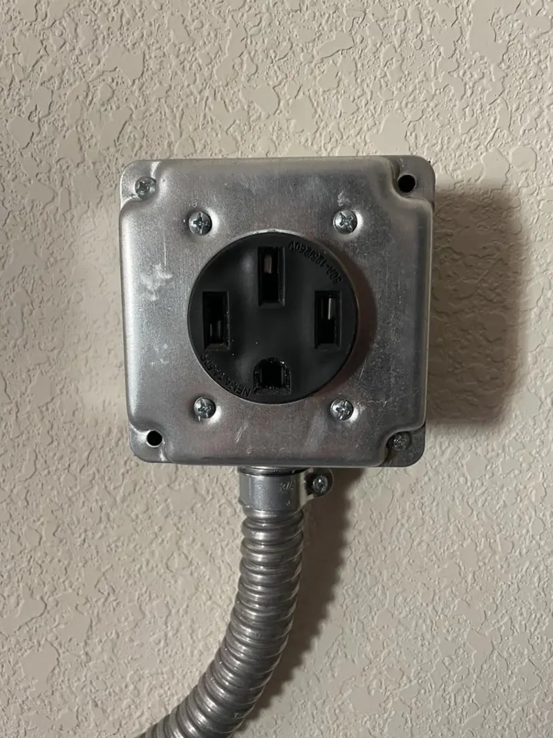 NEMA 14-50 outlet installed for Smart Home Electrical in Loganville